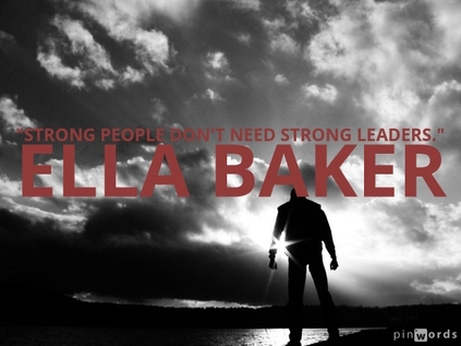 Strong people don't need strong leaders.