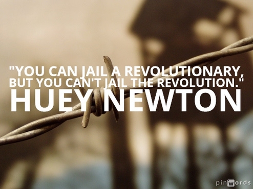 You can jail a revolutionary, but you can't jail the revolution. Huey Newton