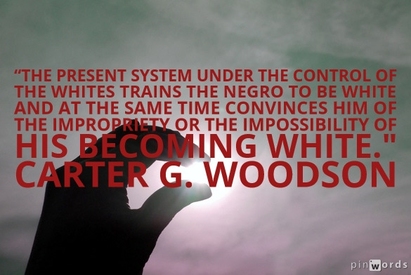 The present system under the control of the whites trains the Negro to be white and at the same time convinces him of the impropriety or the impossibility of his becoming white.