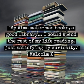 My Alma mater was books, a good library...I could spend the rest of my life reading, just satisfying my curiosity.